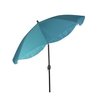 Patio Premier 9Ft Round Market Umbrella, Aluminum, 8 Rib, Fringe Design, Aqua 801070